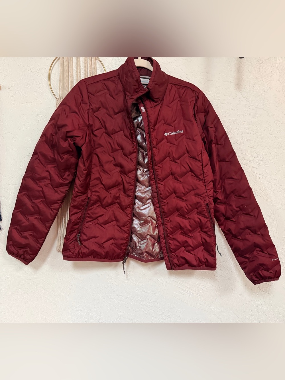 Columbia Maroon Puffer Jacket
